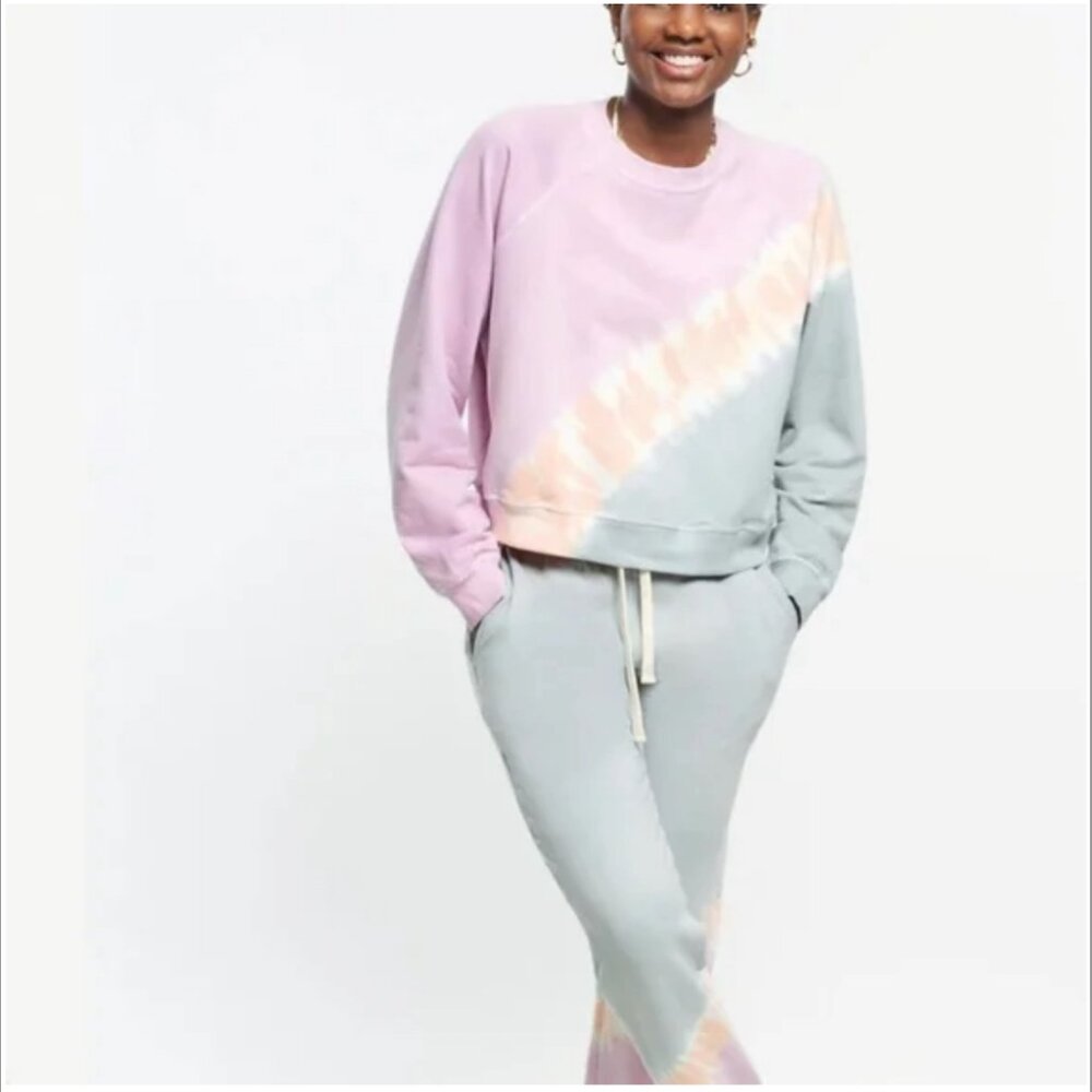 Electric & Rose Tie-Dye Sweat Set